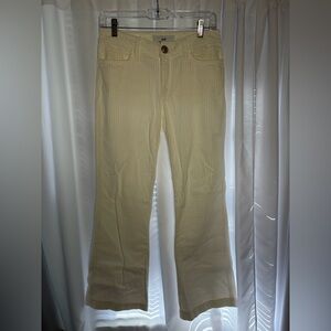 SHAFT Off-White Corduroy Straight Leg Pants size 28